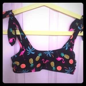 BRAND NEW WO TAG Xhilaration Flamingo Bikini Top
